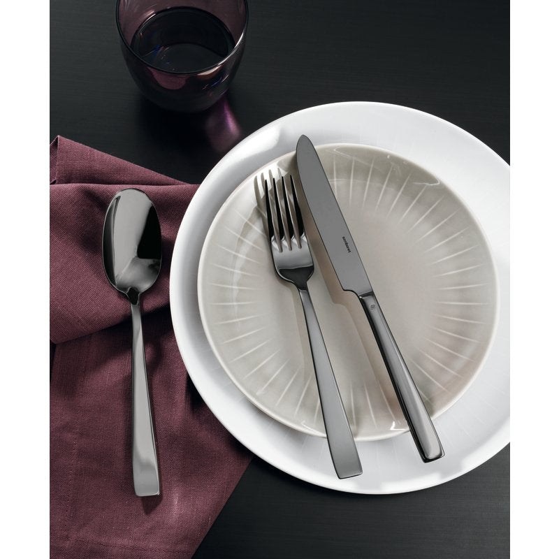 Set tacamuri 24 piese, inox, colectia Flat Black - SAMBONET Set tacamuri 24 piese, inox, colectia Flat Black - SAMBONET