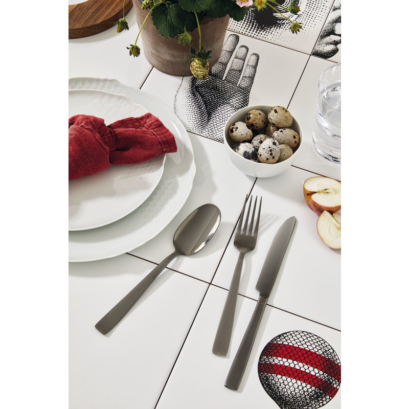 Set tacamuri 24 piese, inox, colectia Flat Black - SAMBONET Set tacamuri 24 piese, inox, colectia Flat Black - SAMBONET
