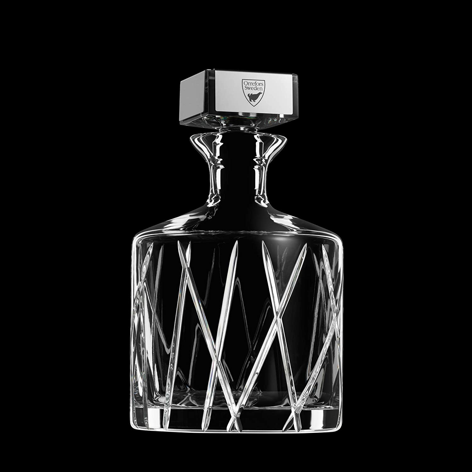 Decantor whisky din cristal, 950 ml, City by Martti Rytkonen - ORREFORS Decantor whisky din cristal, 950 ml, City by Martti Rytkonen - ORREFORS