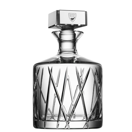 Decantor whisky din cristal, 950 ml, City by Martti Rytkonen - ORREFORS