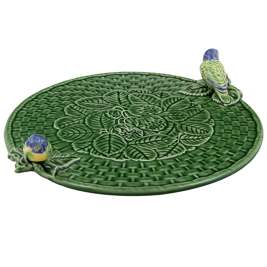 Platou pentru branzeturi cu pasari albastre, Cineraria - BORDALLO PINHEIRO