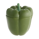 Cutie ceramica cu capac, verde, 21.2 cm, Pepper - BORDALLO PINHEIRO Cutie ceramica cu capac, verde, 21.2 cm, Pepper - BORDALLO PINHEIRO