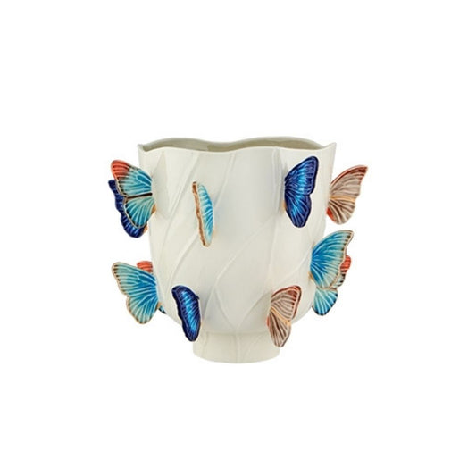 Vaza din ceramica, 29 cm, Cloudy Butterflies by Claudia Schiffer - BORDALLO PINHEIRO