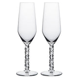 Set 2 pahare de sampanie, 240 ml, Carat by Lena Bergstrom - ORREFORS Set 2 pahare de sampanie, 240 ml, Carat by Lena Bergstrom - ORREFORS