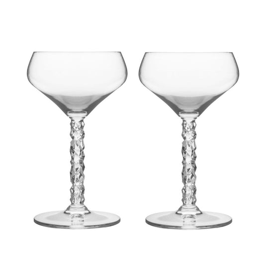Set 2 cupe pentru sampanie, 250 ml, Carat by Lena Bergstrom - ORREFORS