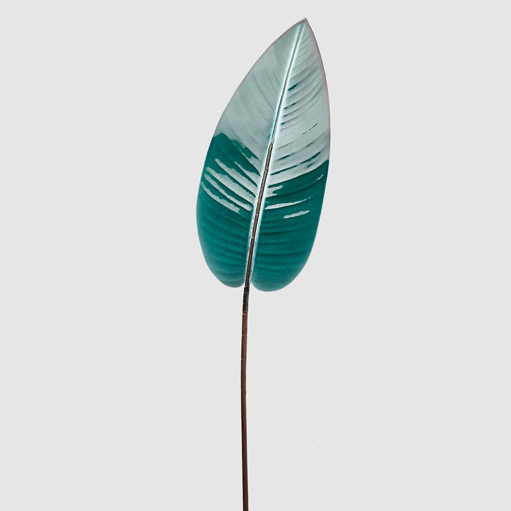 Frunza decorativa verde glossy, 97 cm - SIMONA'S Christmas Frunza decorativa verde glossy, 97 cm - SIMONA'S Christmas