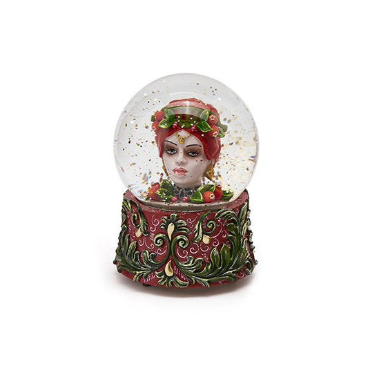 Decoratiune glob cu sclipici Sicily, 15 cm - SIMONA'S Christmas
