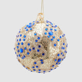 Glob din sticla Vivienne Jewels, auriu-albastru, 10 cm - SIMONA'S Christmas Glob din sticla Vivienne Jewels, auriu-albastru, 10 cm - SIMONA'S Christmas