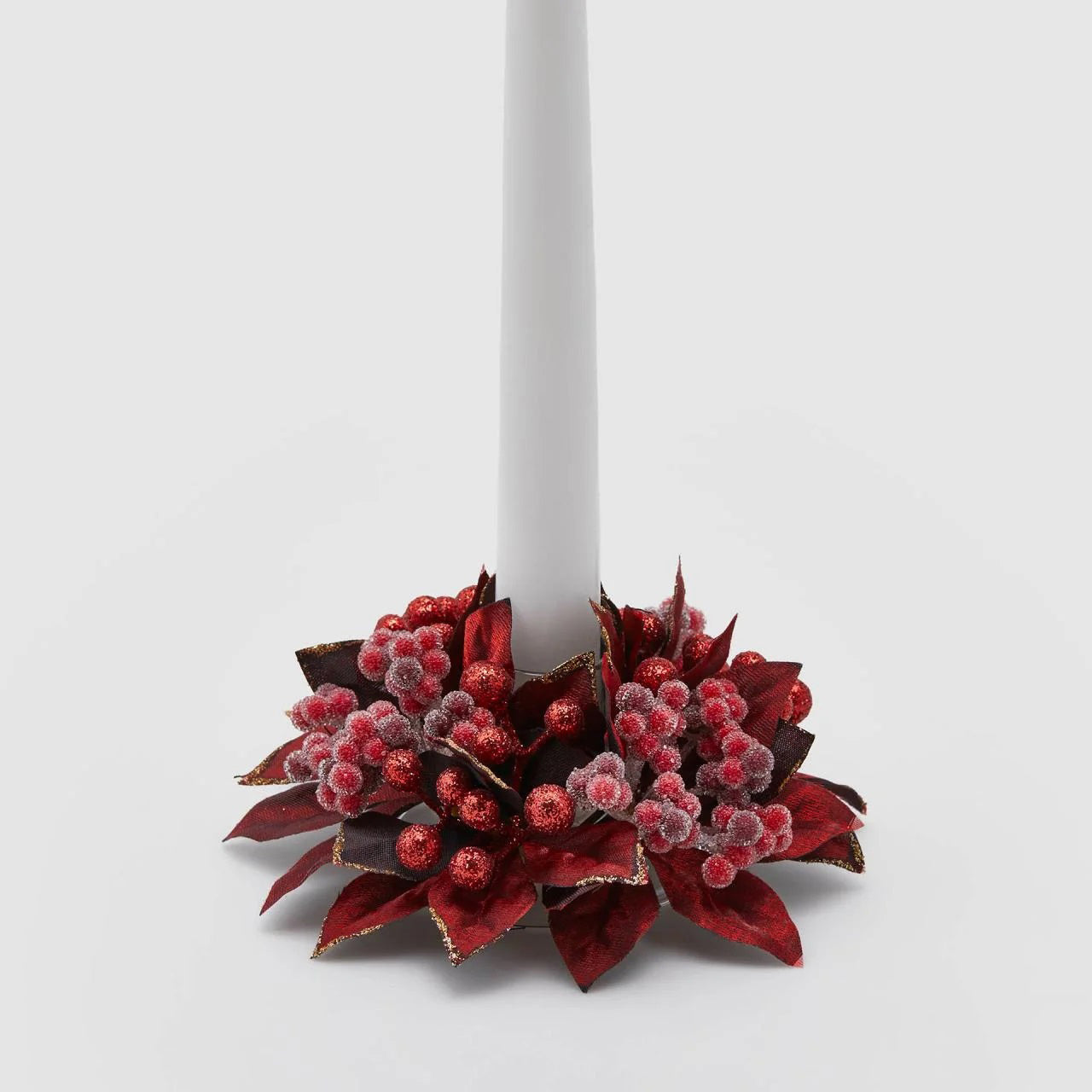 Coronita decorativa Berries pentru lumanare,burgundy, 13 cm -SIMONA's Christmas Coronita decorativa Berries pentru lumanare,burgundy, 13 cm -SIMONA's Christmas