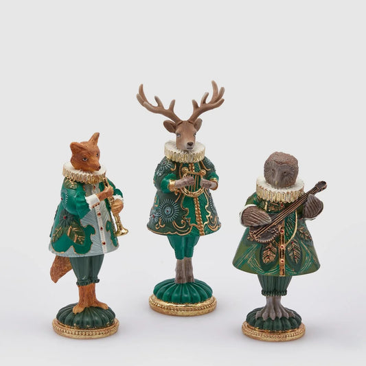 Decoratiune Animal Beauty, verde/auriu, 17/18/22 cm - SIMONA'S Christmas