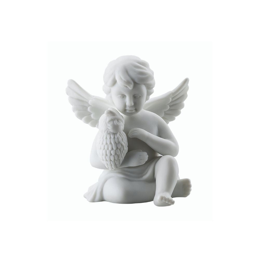 Figurina din portelan, inger cu bufnita, 6 cm, Angels - ROSENTHAL Figurina din portelan, inger cu bufnita, 6 cm, Angels - ROSENTHAL