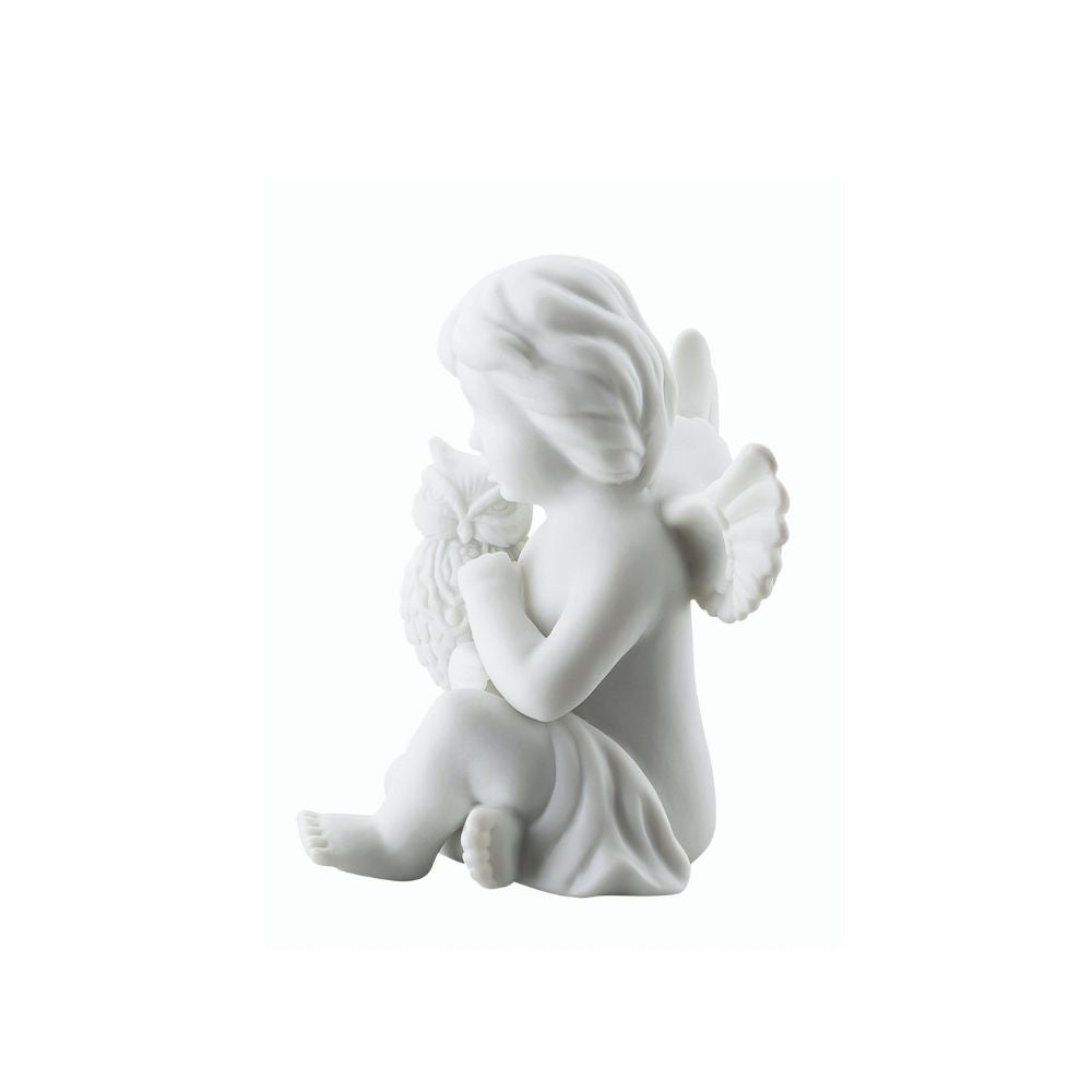 Figurina din portelan, inger cu bufnita, 6 cm, Angels - ROSENTHAL Figurina din portelan, inger cu bufnita, 6 cm, Angels - ROSENTHAL