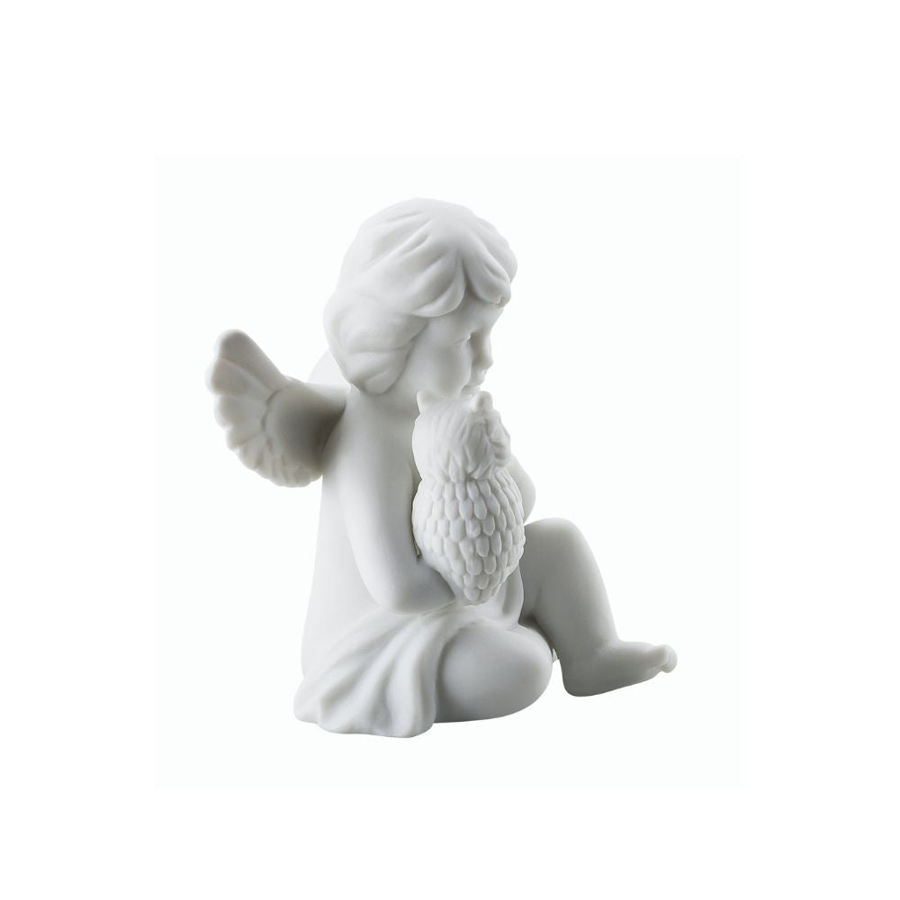 Figurina din portelan, inger cu bufnita, 6 cm, Angels - ROSENTHAL Figurina din portelan, inger cu bufnita, 6 cm, Angels - ROSENTHAL