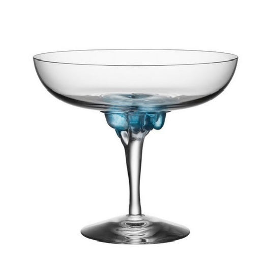 Pahar cupa pentru cocktail, 320 ml, albastru, Sugar Dandy by Asa Jungnelius - Kosta Boda