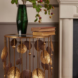 Set 2 masute decorative metalice aurii, 71/61 cm, Ninfea - SIMONA'S COLLECTION Set 2 masute decorative metalice aurii, 71/61 cm, Ninfea - SIMONA'S COLLECTION