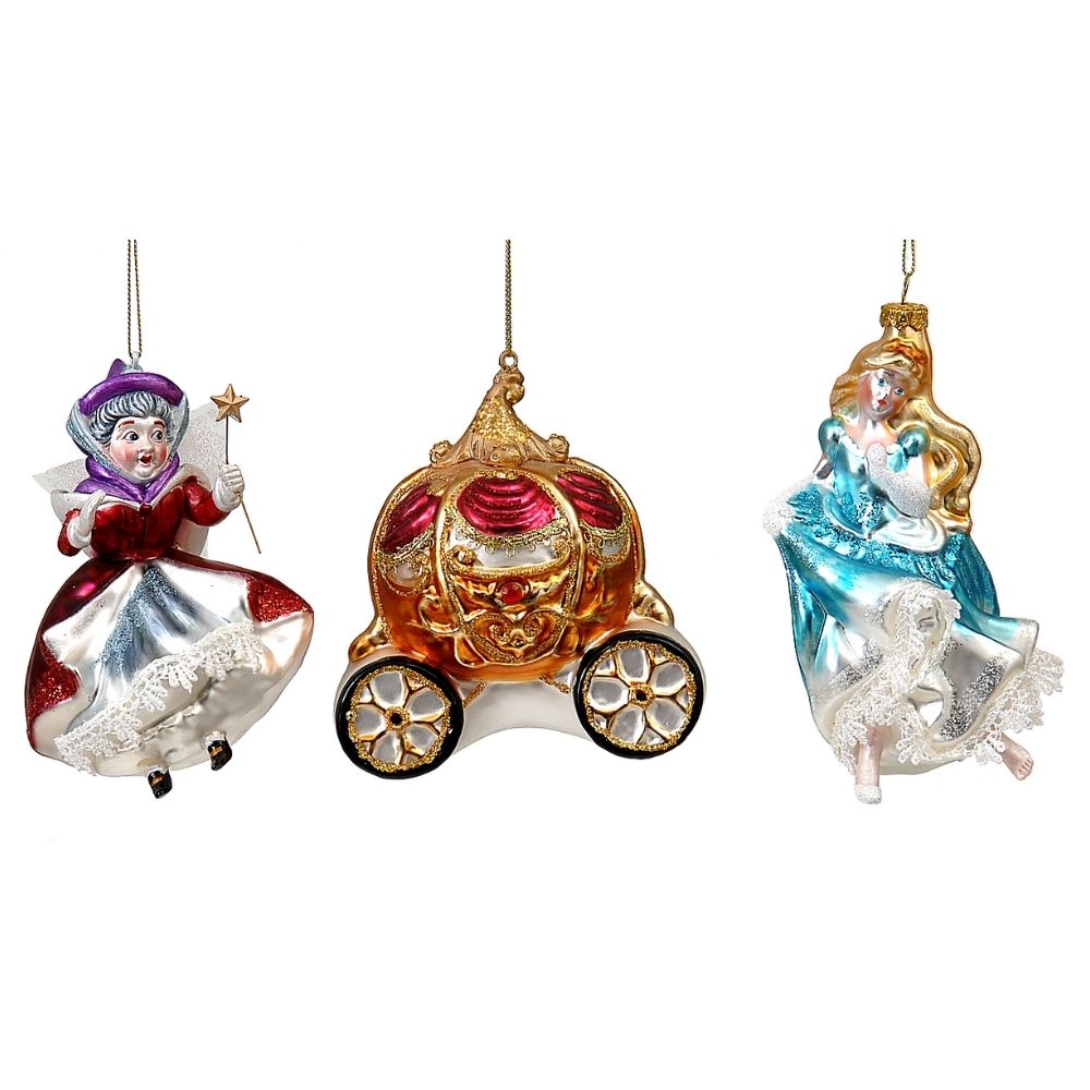 Ornament din sticla Cenusareasa, multicolor, 15 cm - SIMONA'S Christmas Ornament din sticla Cenusareasa, multicolor, 15 cm - SIMONA'S Christmas