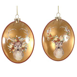 Glob disc cap de cerb, auriu, 12 cm - SIMONA'S Christmas Glob disc cap de cerb, auriu, 12 cm - SIMONA'S Christmas