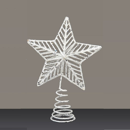 Varf de brad Astro, alb, 20 cm - SIMONA'S Christmas