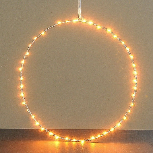 Cerc decorativ cu 45 de leduri, 30 cm - SIMONA'S Christmas