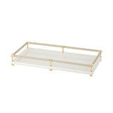 Tava decorativa lacuita Vanity, ivoar/auriu, 32 cm - RIVIERE Tava decorativa lacuita Vanity, ivoar/auriu, 32 cm - RIVIERE