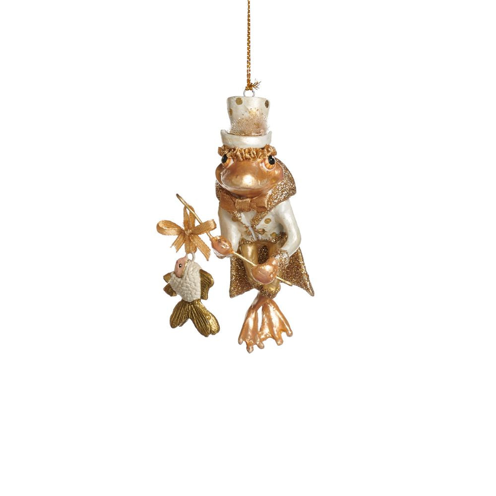 Ornament broasca pescar Willow, auriu, 11.5 cm - SIMONA'S Christmas Ornament broasca pescar Willow, auriu, 11.5 cm - SIMONA'S Christmas