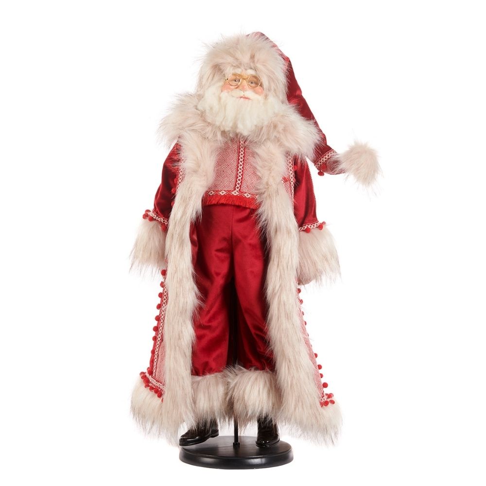 Figurina Mos Craciun Lapland, rosu/alb, 77 cm - SIMONA'S Christmas Figurina Mos Craciun Lapland, rosu/alb, 77 cm - SIMONA'S Christmas