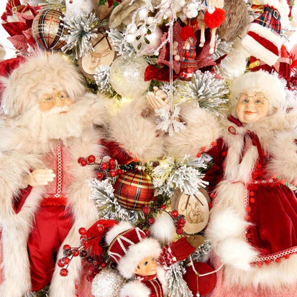 Figurina Mos Craciun Lapland, rosu/alb, 77 cm - SIMONA'S Christmas Figurina Mos Craciun Lapland, rosu/alb, 77 cm - SIMONA'S Christmas