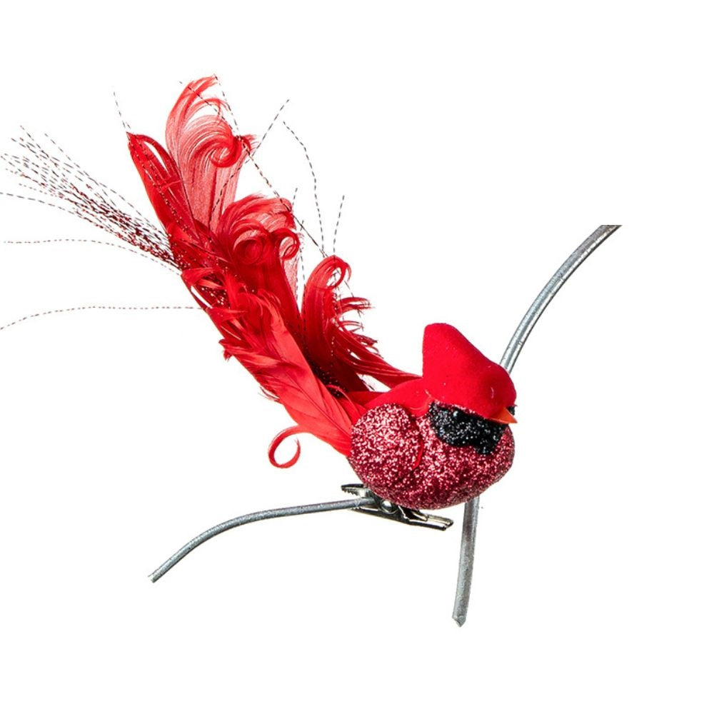 Ornament pasare Cardinal cu clip, rosu, 14 cm - SIMONA'S Christmas Ornament pasare Cardinal cu clip, rosu, 14 cm - SIMONA'S Christmas