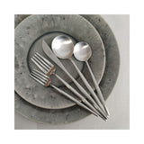 Set tacamuri din otel inoxidabil mat, 24 piese, Moon - CUTIPOL Set tacamuri din otel inoxidabil mat, 24 piese, Moon - CUTIPOL