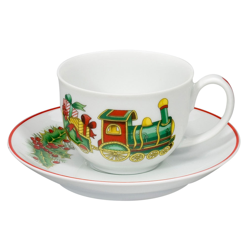 Set 6 cesti pentru espresso si farfurii, Christmas Magic - VISTA ALEGRE Set 6 cesti pentru espresso si farfurii, Christmas Magic - VISTA ALEGRE