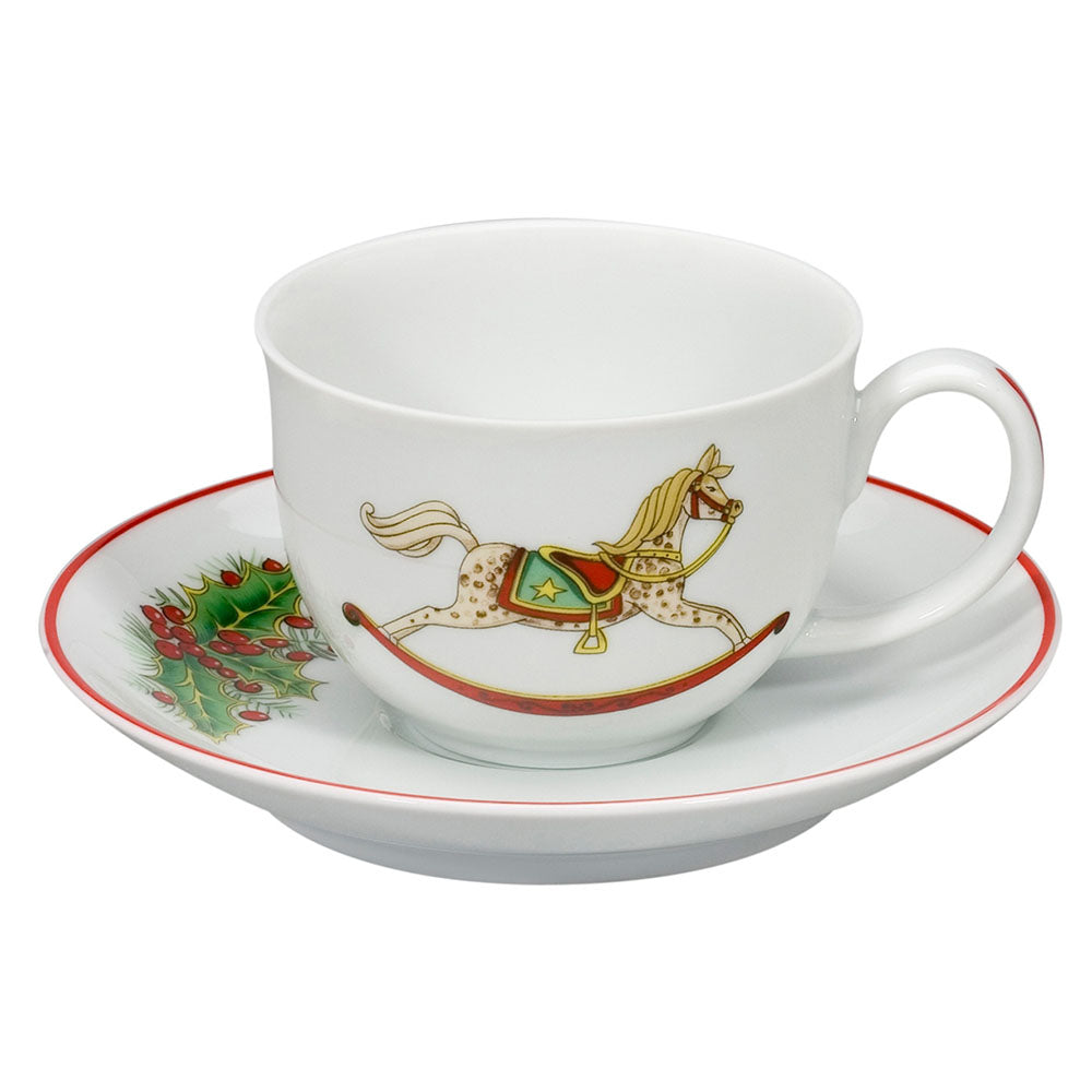 Set 6 cesti pentru espresso si farfurii, Christmas Magic - VISTA ALEGRE Set 6 cesti pentru espresso si farfurii, Christmas Magic - VISTA ALEGRE