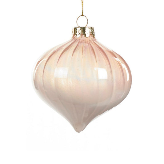 Glob din sticla gradient, roz, 8 cm - SIMONA'S Christmas