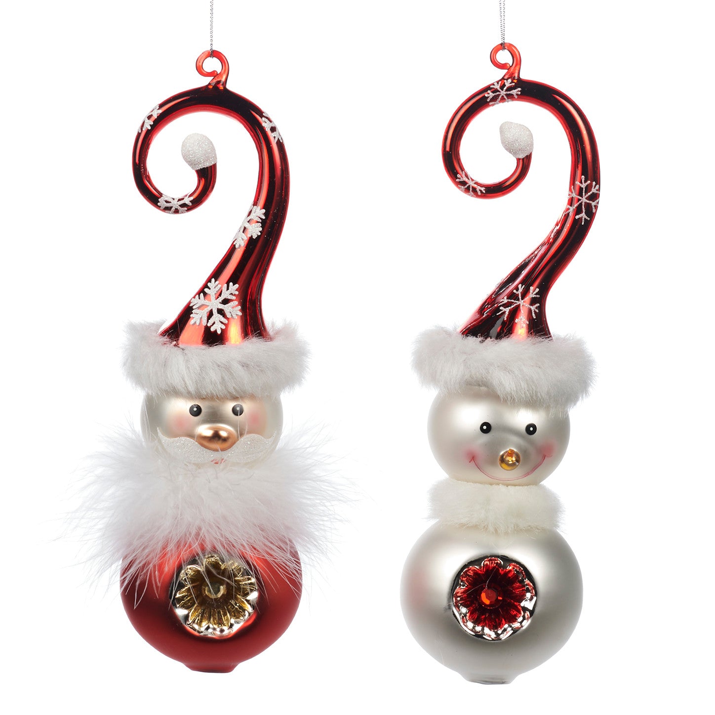 Ornament Mos/Om de zapada, alb, 21.5 cm - SIMONA'S Christmas Ornament Mos/Om de zapada, alb, 21.5 cm - SIMONA'S Christmas