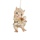 Ornament animale cu instrumente muzicale, crem, 9.5 cm - SIMONA'S Christmas Ornament animale cu instrumente muzicale, crem, 9.5 cm - SIMONA'S Christmas