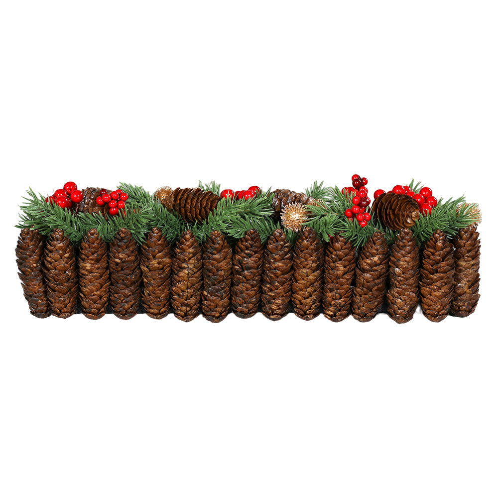 Aranjament Winter Dream, verde/maro, 45x13 cm - SIMONA'S CHRISTMAS Aranjament Winter Dream, verde/maro, 45x13 cm - SIMONA'S CHRISTMAS