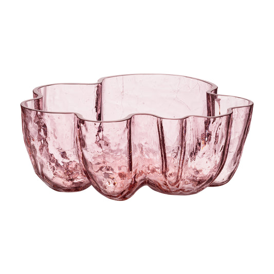 Bol decorativ, Pink, 25 cm, Crackle by Asa Jungnelius - KOSTA BODA