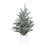 Bradut inzapezit in  ghiveci, verde, 55 cm - SIMONA'S CHRISTMAS Bradut inzapezit in  ghiveci, verde, 55 cm - SIMONA'S CHRISTMAS