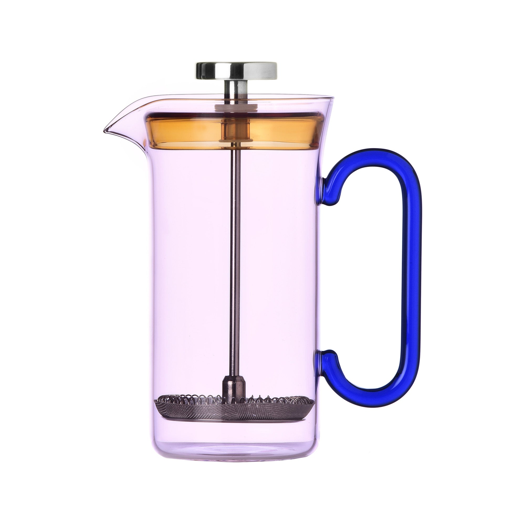 Cafetiera frantuzeasca, roz/albastru, 400 ml, Clarinette by Naessi Studio - ICHENDORF Cafetiera frantuzeasca, roz/albastru, 400 ml, Clarinette by Naessi Studio - ICHENDORF