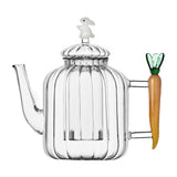 Ceainic din sticla, morcov si iepure, Vegetables by Alessandra Baldereschi - ICHENDORF Ceainic din sticla, morcov si iepure, Vegetables by Alessandra Baldereschi - ICHENDORF