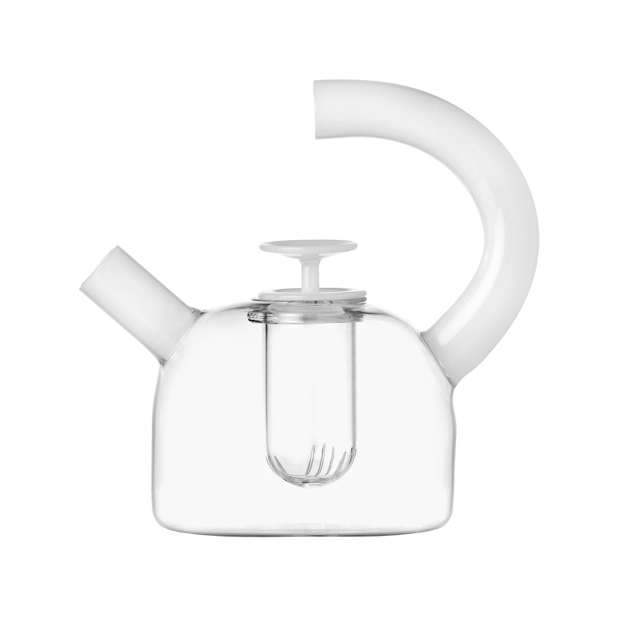 Ceainic din sticla, transparent/alb, Tea by Marta Sansoni - ICHENDORF Ceainic din sticla, transparent/alb, Tea by Marta Sansoni - ICHENDORF