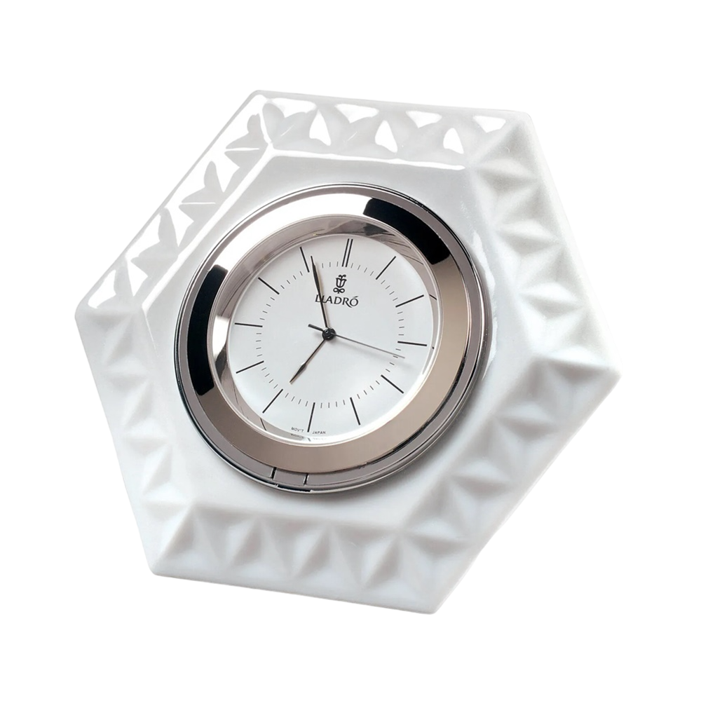 Ceas din portelan Frame Hexagonal by Dept. Diseno y Decoracion - LLADRO Ceas din portelan Frame Hexagonal by Dept. Diseno y Decoracion - LLADRO