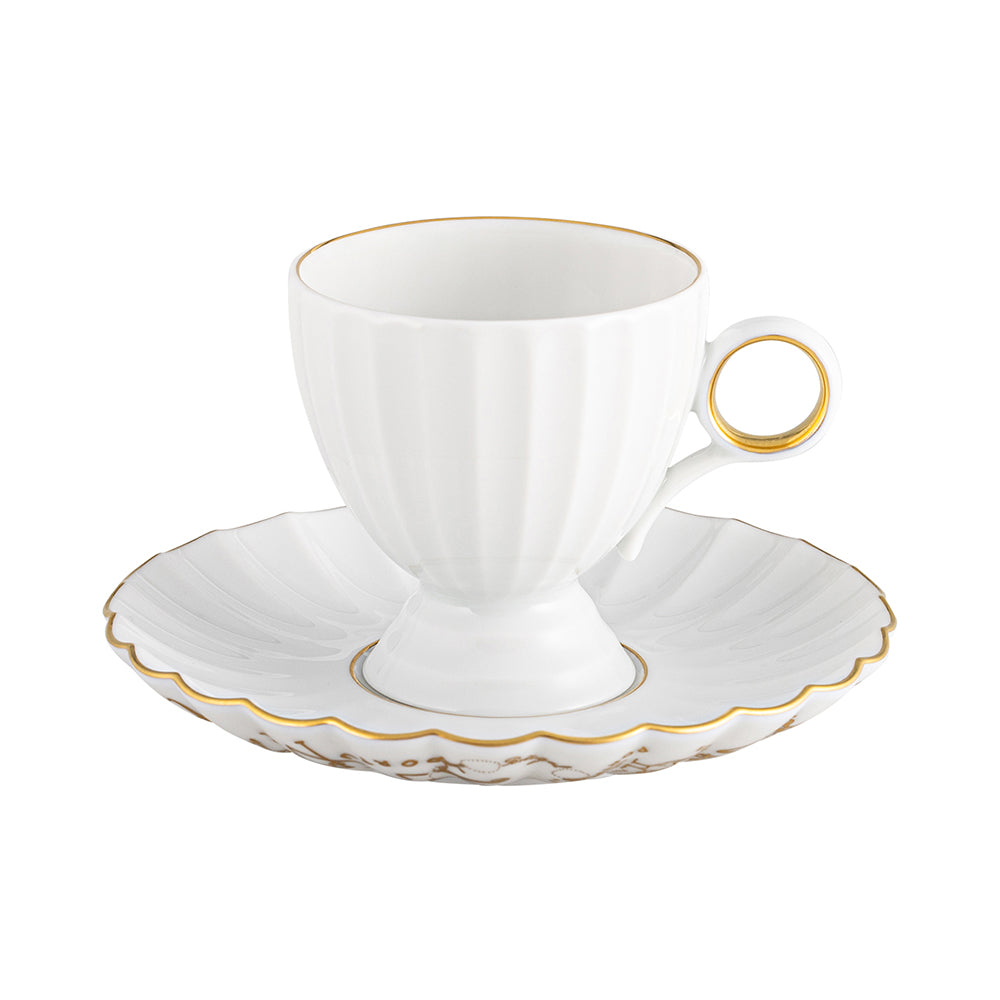 Ceasca pentru cafea si farfurie, 200 ANOS - VISTA ALEGRE Ceasca pentru cafea si farfurie, 200 ANOS - VISTA ALEGRE