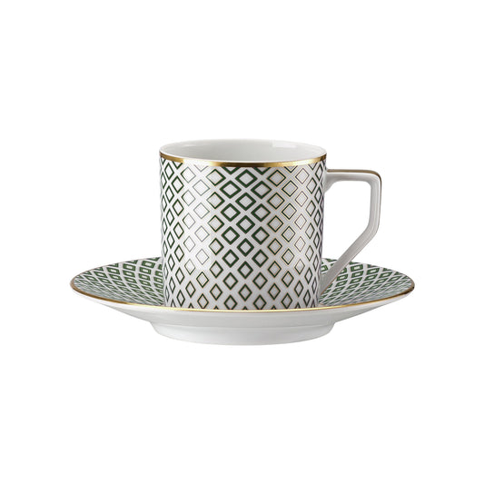Ceasca pentru espresso si farfurie, 70 ml, Francis Carreau Vert - ROSENTHAL