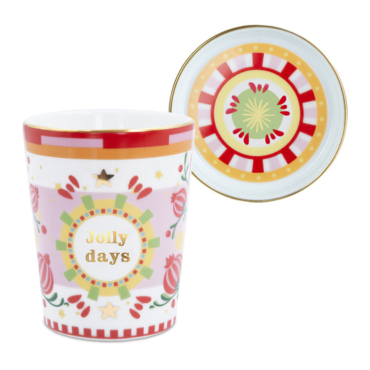 Ceasca pentru ceai si farfurie, Mamma Mia Xmas Jolly Days - BACI MILANO