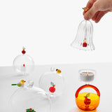 Clopotel din sticla, Caprioara, Red Apple by Alessandra Baldereschi - ICHENDORF Clopotel din sticla, Caprioara, Red Apple by Alessandra Baldereschi - ICHENDORF