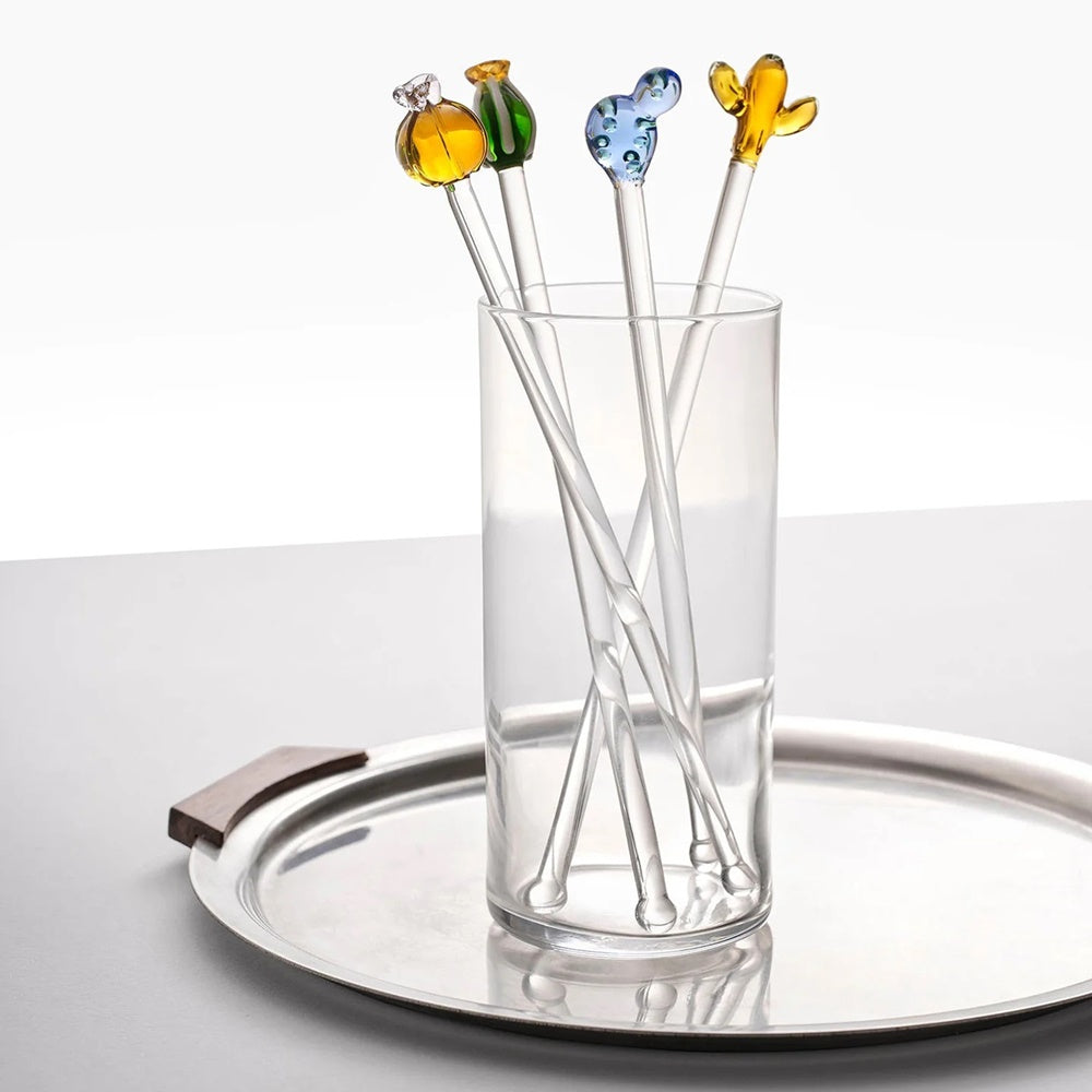 Set 2 amestecatoate cocktail, Cactus Green/Amber, Desert Plants by Alessandra Baldereschi - ICHENDORF Set 2 amestecatoate cocktail, Cactus Green/Amber, Desert Plants by Alessandra Baldereschi - ICHENDORF