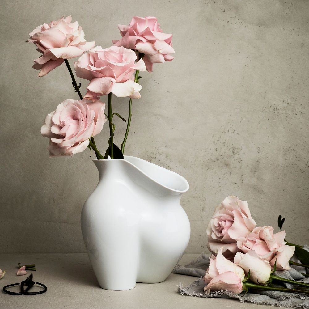 Vaza alba din portelan, 10 cm, La Chute - ROSENTHAL Vaza alba din portelan, 10 cm, La Chute - ROSENTHAL