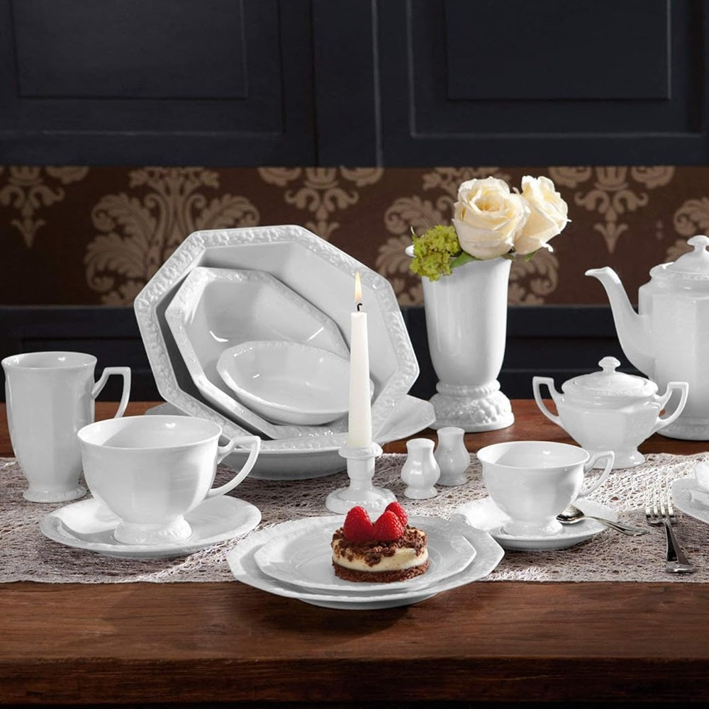 Set pentru cina Hamburg, 19 piese, Maria White - ROSENTHAL Set pentru cina Hamburg, 19 piese, Maria White - ROSENTHAL