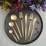 Cutit pentru peste, placat cu aur, Moon Gold Matte - CUTIPOL Cutit pentru peste, placat cu aur, Moon Gold Matte - CUTIPOL