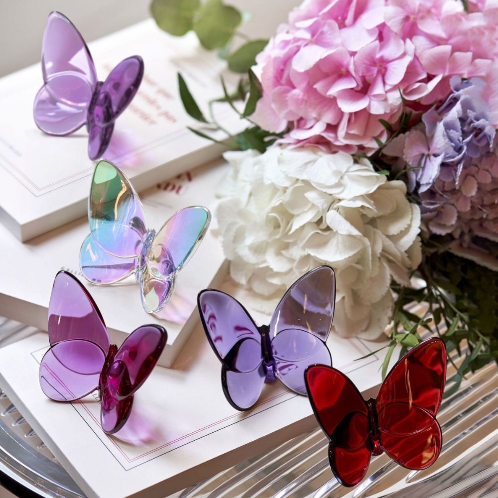 Sculptura din cristal, Iridescent clear, Papillon Lucky Butterfly - BACCARAT Sculptura din cristal, Iridescent clear, Papillon Lucky Butterfly - BACCARAT